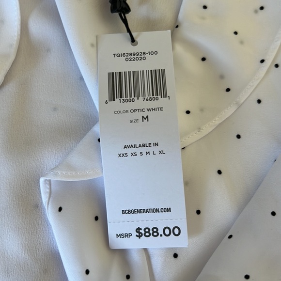 BCBGeneration Wrap Dress in Optic White - Picture 5 of 5